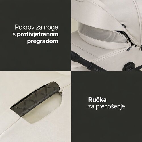 Zopa ko&amp;scaron;ara XL za kolica Move 5 Rocky Green Slike