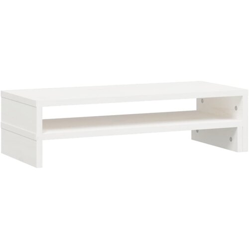  Stalak za monitor bijeli (52-101) x 22 x 14 cm masivna borovina Slike