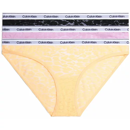 Calvin Klein Underwear Spodnje hlačke pastelno oranžna / svetlo roza / črna / bela