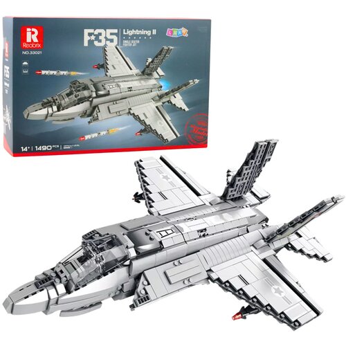 Kockice za slaganje aviona F-35 sa 1490 elemenata - sivi Cene