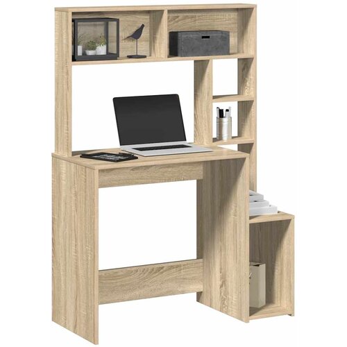 vidaXL Radni stol s policama boja hrasta sonome 100x45x140 cm drveni Cijene