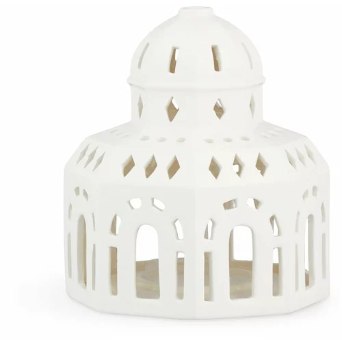 Kähler Design bijeli keramički božićni svijećnjak Lighthouse, ø 12 cm