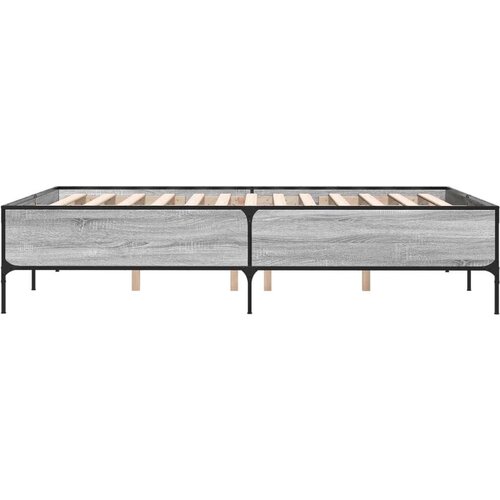 VidaXL Okvir za krevet boja hrasta 150x200cm konstruirano drvo i metal Slike