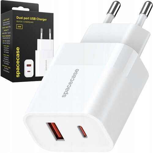 Spacecase USB POLNILEC 20W SC002W BEL ZA TELEFONE ZA IPHONE SAMSUNG, (21965099) Cene