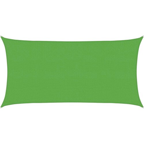  Jedrilica za sunčevu sjenu Svijetlo zelena 2,5 x 6 m HDPE Slike