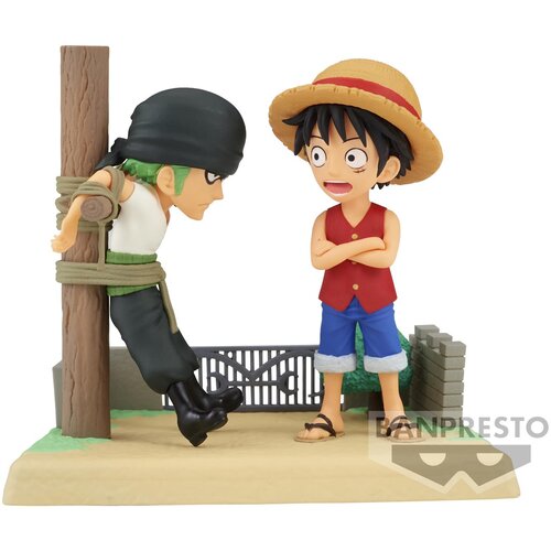 Bandai figura world zbirateljska enodelna opica d luffy y roronoa zoro log stories, (20839883) Slike