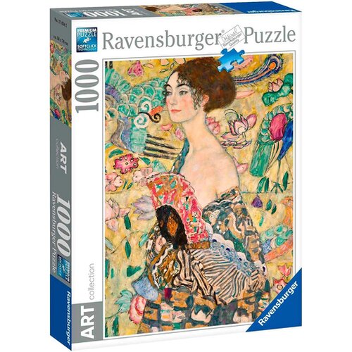 Ravensburger Puzzle (slagalice) - Klimt: Dama sa lepezom Slike