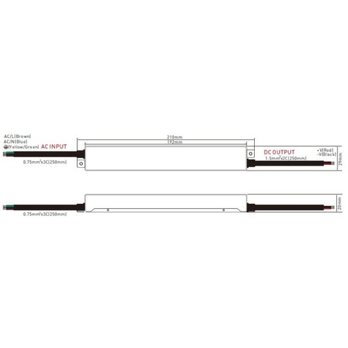 Dawn led napajanje slim 24V 150W 150WHBS-24 IP67 Slike