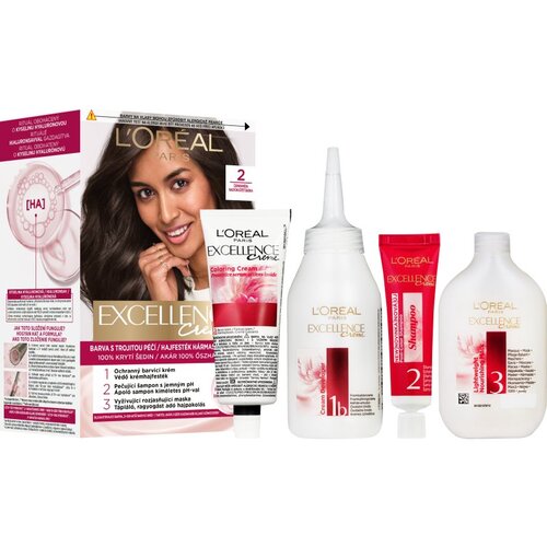 L&amp;acute;Or&amp;eacute;al Paris Excellence Creme boja za kosu nijansa 2 1 kom Slike