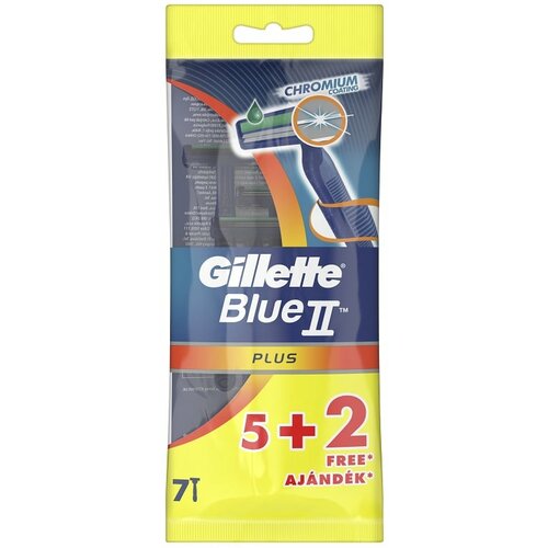 Gillette blue plus ii jednokratni brijač 5 komada + gratis 2 komada Slike