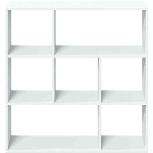 VidaXL Sobna pregrada / regal za knjige bijeli 102x29x103,5 cm drveni Slike