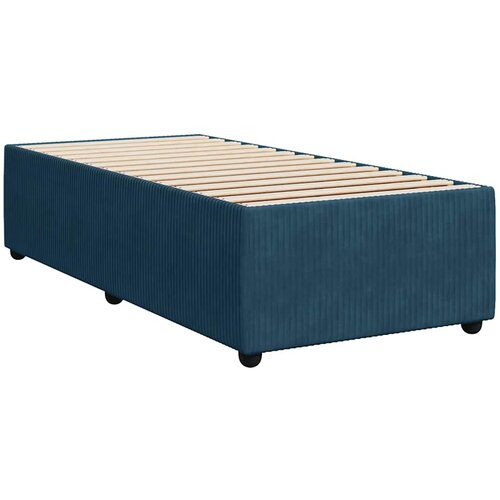 Box spring krevet s madracem tamnoplavi 90x200 cm bar&amp;scaron;unasti Slike