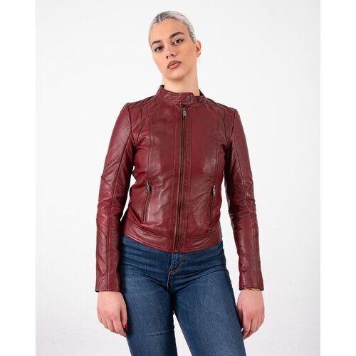 La Force Fashion Maze kožna jakna Marcie - Bordo Cene
