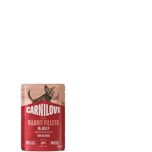 Carnilove Cat Kitten vrečka, ko&scaron;čki v želeju - puran in zajec - 85 g 85 g Cene