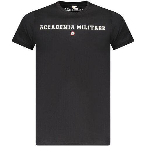 ACCADEMIA MILITARE MILITARY ACADEMY BLACK MEN&#39;S SHORT SLEEVE T-SHIRT Cijene