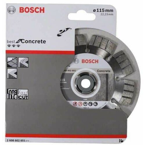 Bosch Dijamantska rezna ploča Best for Concrete 2608602651/ 115 x 22/23 x 2/2 x 12 mm Slike