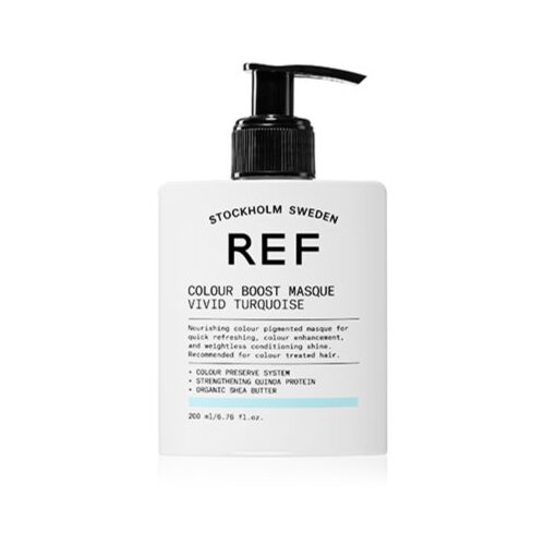 REF Colour Boost Masque blaga hranjiva maska bez trajnih pigmenata VIVID TURQUOISE 200 ml Slike