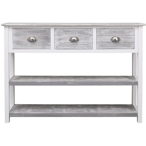 Maison Chic Komoda - Predalnik antično siva 108x30x76 cm trden les pavlovnije, (21718786) Cene
