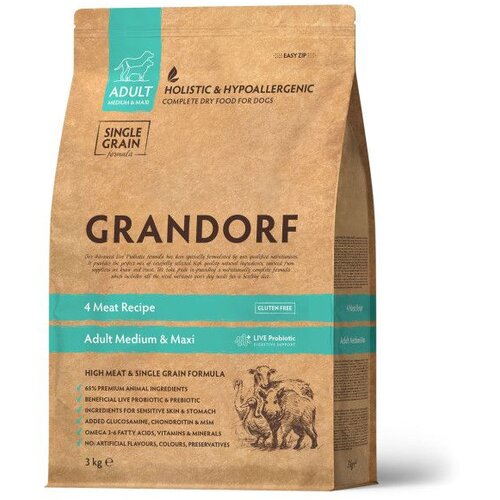 Grandorf dog adult medium & maxi 4 vrste mesa 3kg Cene