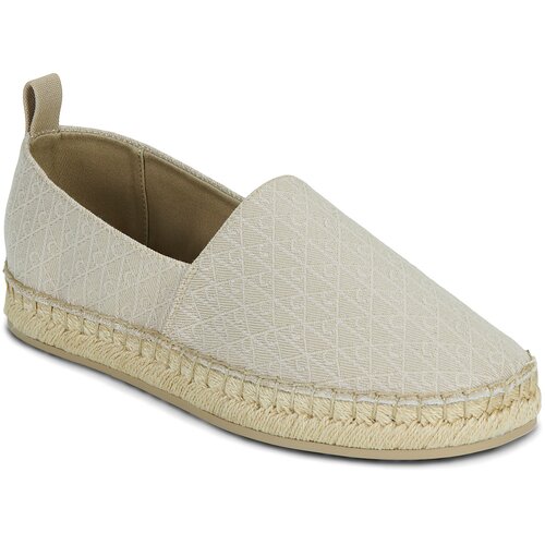 Calvin Klein Jeans Espadrile OBLIQUE ESPADRILLE AOP Bež Slike