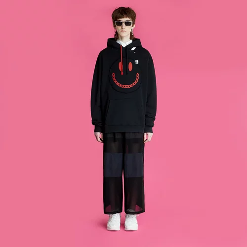 Raf Simons Regular Fit Hoodie With Print Destroy Washed