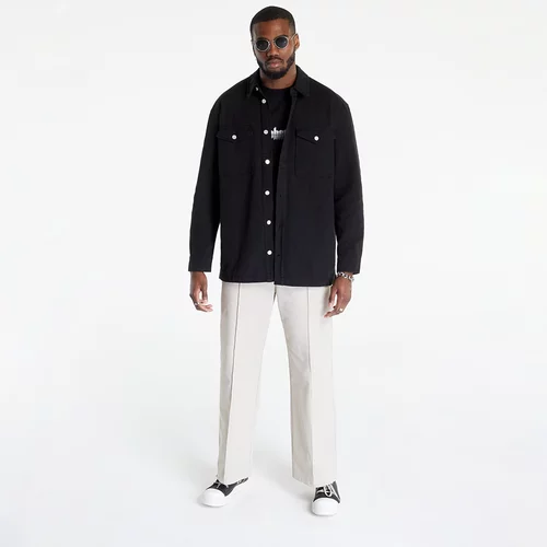 Han Kjøbenhavn Traper jakna Boxed Overshirt za muškarce, boja: crna, za prijelazno razdoblje, oversize, M.132564-BLACK