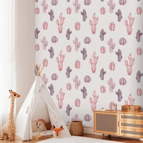  Tapeta - Pink Cacti 50x1000 Standard Slike