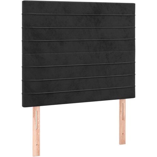 Maison Chic Posteljno vzglavje - Vzglavna omarica 2 kosa črno 90x5x78/88 cm žamet, (22077192) Cene