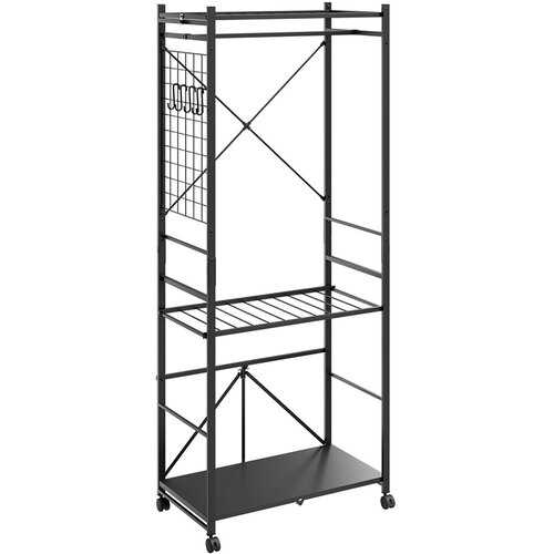 SoBuy Stojalo za oblačila Temno siva 70x38x175cm KLS22-SCH, (5000299721) Cene