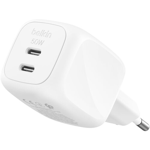 Belkin Ladeger&auml;t Dual USB-C 50W PD + PPS ,wei&szlig; WCH019kqWH Cijene