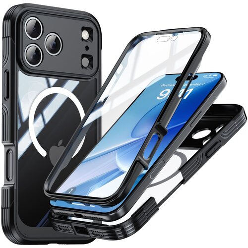 INF Združljivo s iPhone 17 Pro Trpežno 9H steklo ohišje telefona z magnetnim polnjenjem, (5000080799) Cene