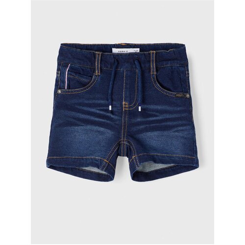 name it Dark Blue Boys Denim Shorts Ryan - Boys Cene