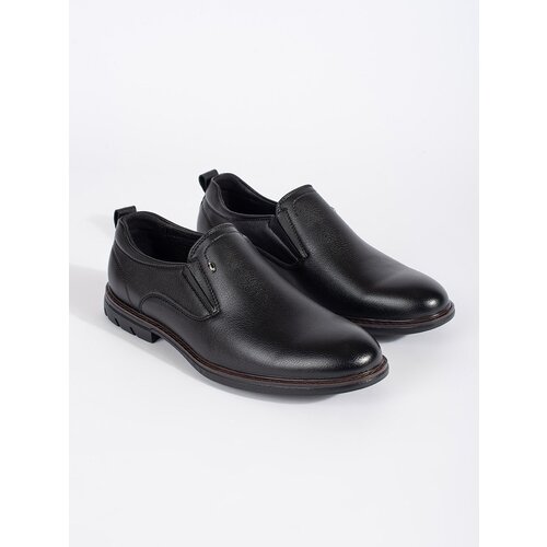 Shelvt men's black slip-on shoes Cene