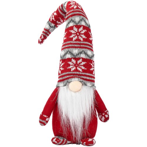 Lean_Toys Božični palčki, sivi vzorci, rdeči, 40 cm Cene