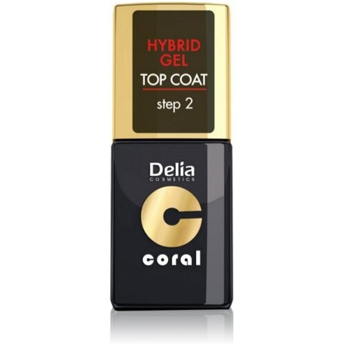 Delia - Top Coat HYBRID GEL - Step2 bez potrebe za UV lampom 11ml Cijene