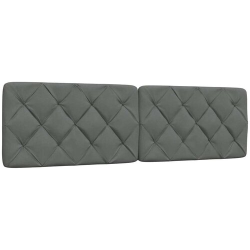 vidaXL Vzglavna stranica temno siva 180 cm blago Cene