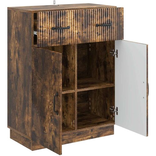  Kreveta Dimljeni hrast 66 x 34 5 x 87 cm Konstruirano drvo Slike