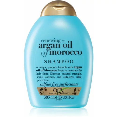 OGX Argan Oil Of Morocco obnavljajući šampon za sjajnu i mekanu kosu 385 ml