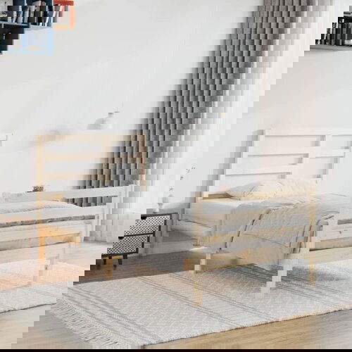 Furnova Posteljni okvir iz trdnega lesa 100x200 cm, (21938776) Slike