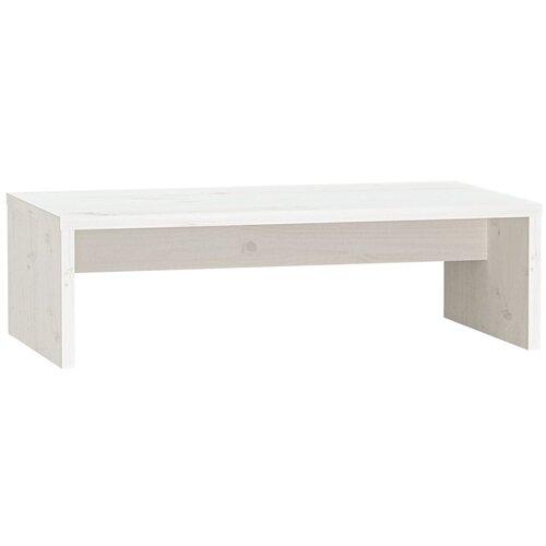 vidaXL Stojalo za zaslon belo 50x27x15 cm trdna borovina, (20601415) Cene