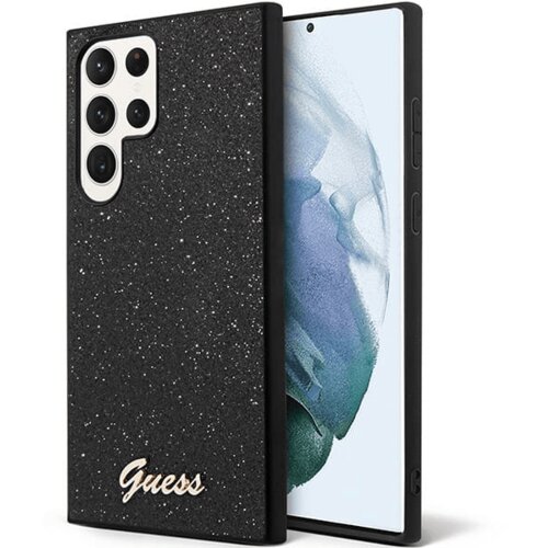 Guess GUHCS24LHGGSHK ovitek za Samsung Galaxy S24 Ultra 5G - črn z bleščicami Cene