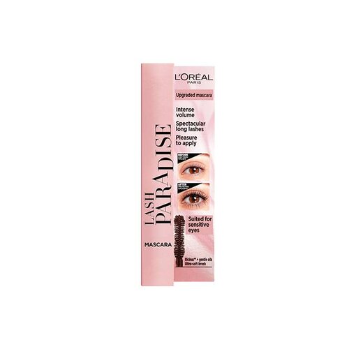 L&amp;acute;Or&amp;eacute;al Paris lash Paradise vodootporna maskara za volumen i poduljenje trepavica 6,4 ml nijansa Black Slike