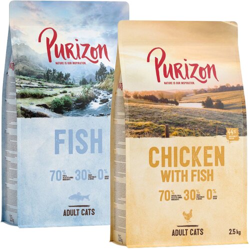  Zdaj po poskusni ceni: Purizon Adult suha hrana 2 x 400g - 2 x 2,5 kg Cijene