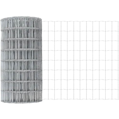 vidaXL Evropska ograja srebrna 0.8 x 10 m, (5000094798) Cene