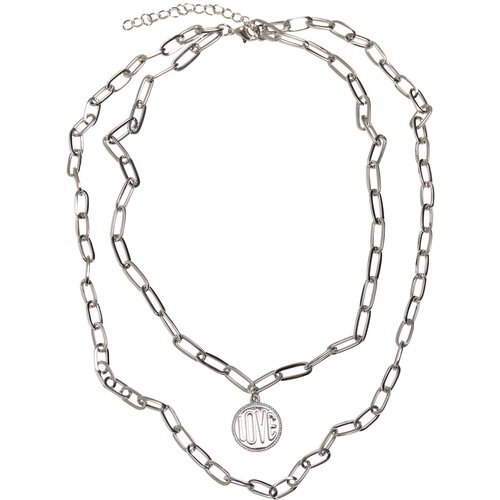 Urban Classics Love Basic Necklace - Silver Color Slike