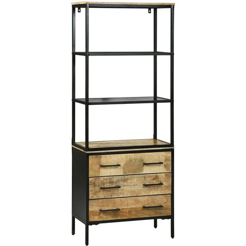 Highboard s ladicama Smeđa 70 x 35 x 180 cm Čvrsto drvo manga Cijene