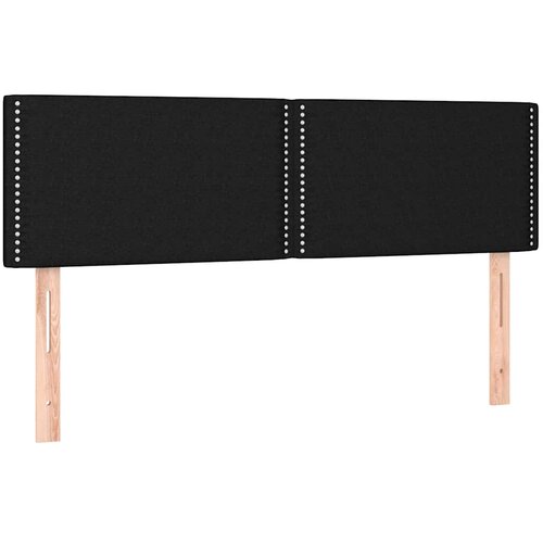  box spring s madracem LED crni 140x200 cm od tkanine Slike