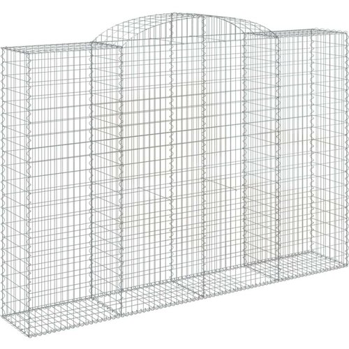  Lučne gabionske ko&amp;scaron;are 3 kom 300x50x200/220cm pocinčano željezo Slike