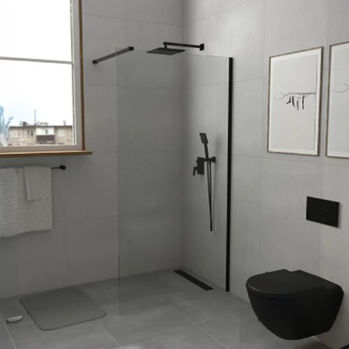 Copen Monte Walk-in tuš paravan crni ram - 140 cm Cene