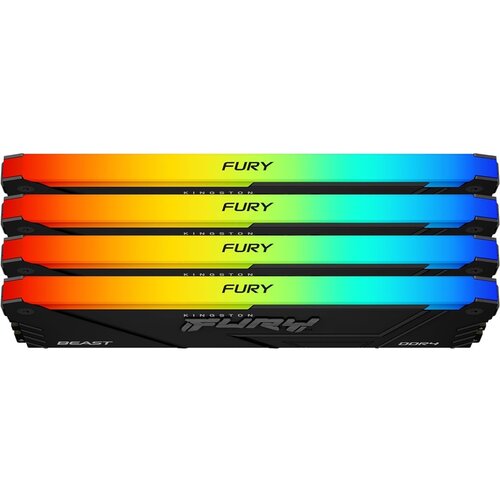 Kingston DIMM DDR4 128GB (4x32GB kit) 3600MT/s KF436C18BB2AK4/128 Fury Beast RGB Black XMP Slike